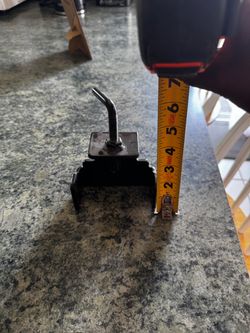 Heavy-duty lawn mower blade holder/vise for sharpening mower blades.