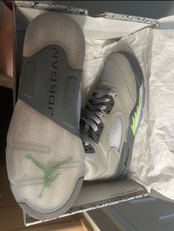 Jordan 5 green bean size 6.5 youth