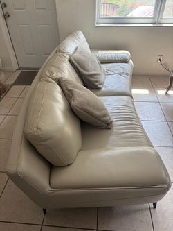 Leather sofa