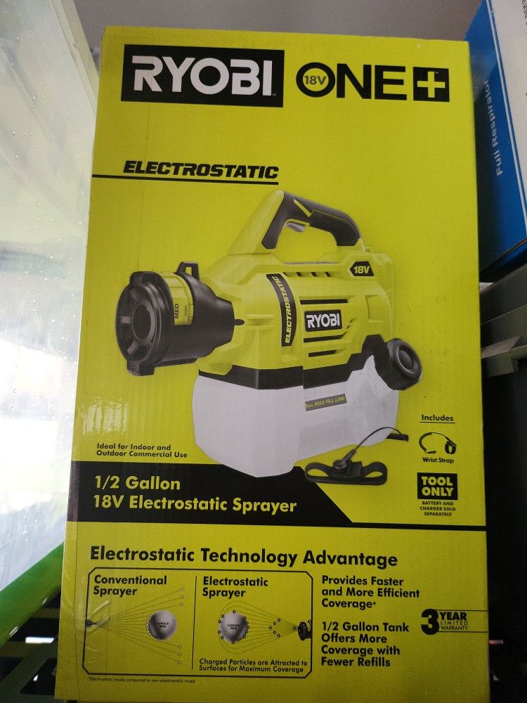 Ryobi Electrostatic Sprayer 18v, New