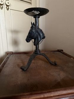Horse Head Candle Holder