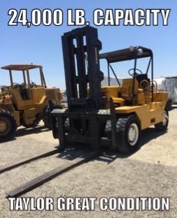 FORKLIFT Taylor brand 24,000 lb. Capacity FORK LIFT