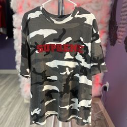 Supreme Tee Snow Camo