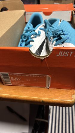 Nike hypervenomx phelon lll tf blu, blue/black / white 5.1/2