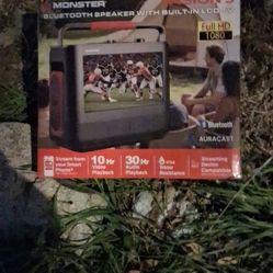 Monster Bluetooth Speaker With Lcd Tv