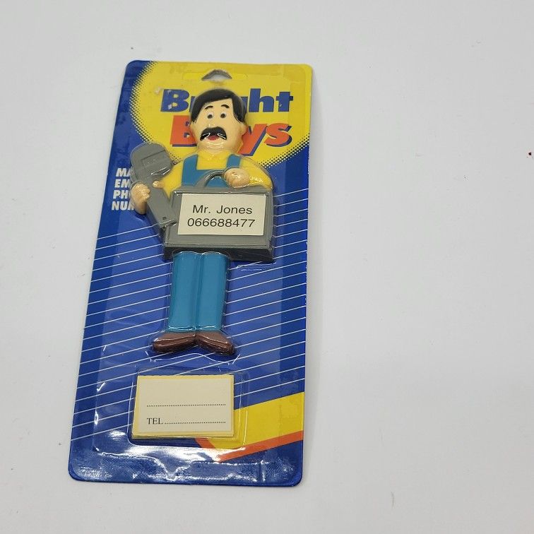 Vintage Bright Buys Refrigerator Magnet Plumber Emergency Phone Number
New, sealed package. UPC 09. Height of the figure 5 1/8".
Weight of