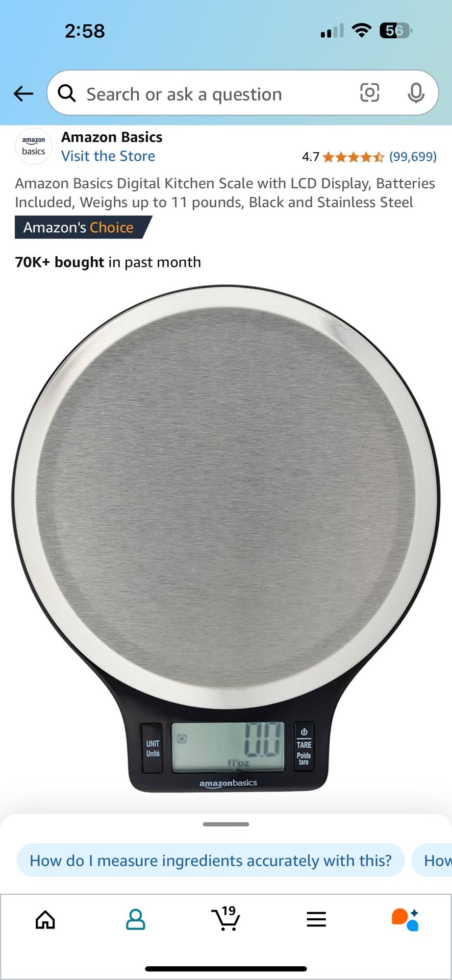 Stainless Steel Food Scale