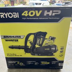 Ryobi 40V hp backpack blower