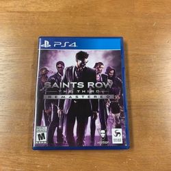 PS4 Saints Row The Third Remastered Game