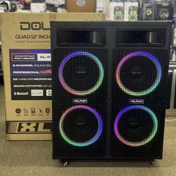 7000W 4x12 WOOFERS BLUETOOTH SPEAKER WITH 2 WIRELESS MICS (NO COPYRIGHT TO THIS MUSIC)