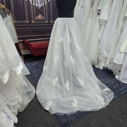 Detachabe Train Wedding Skirt New Falda De Novia