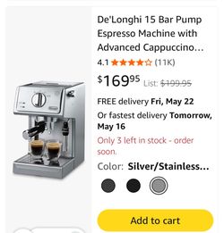 De’Longhi Espresso & Cappucino Machine
