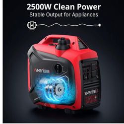2800 Watt inverter generator, quiet and portable, suitable for home backup power, outdoor camping, and construction sites.EPA Compliant