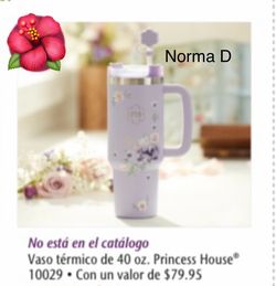 Vaso térmico de 40 oz nuevo en su caja 🌺 princess house 🌺