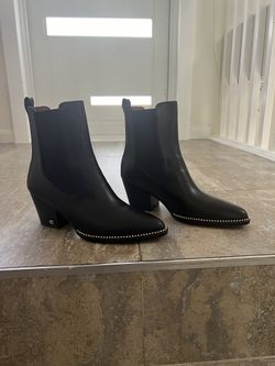 Coach Leather Boots, Black 9.5