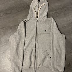 light grey polo hoodie
