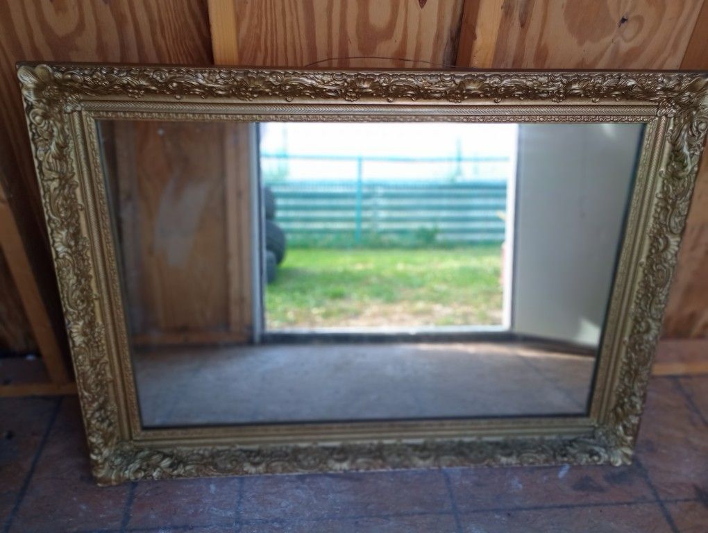 Antique Gilded Mirror