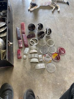 Vintage ford tail light and lenses