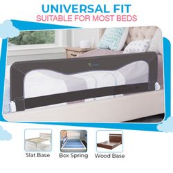Bed Rail for Toddlers & Infants, Extra Long, White