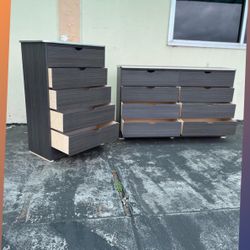Dresser set / Five and eight drawers dresser