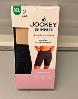 Jockey Skimmies Seamfree No-Chafe Slipshorts 2-Pack Size XL - Brand New In Box