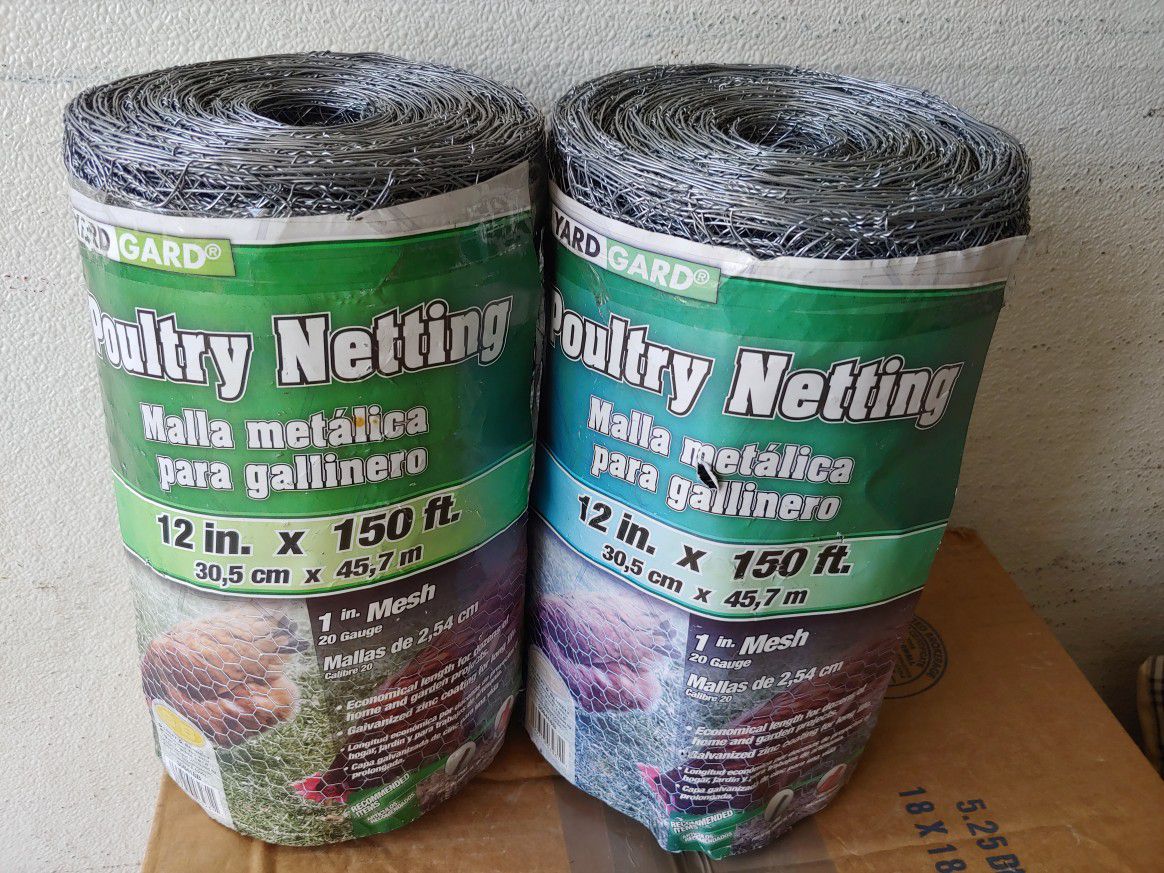 Two Rolls Poultry Netting 