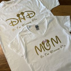 Birthday Mom And Dad Tshirts 