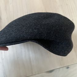 Stetson Brand Men’s 100% Wool Flat Cap / Newsboy Style – Size M- Dark Gray