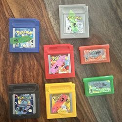 Pokemon Games Red Blue Silver Fire red Leaf green Yellow Trading Card Game