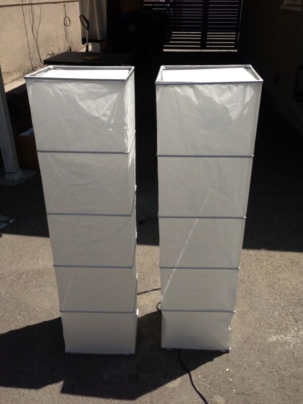 Ikea "Rutbo" paper floor lamp