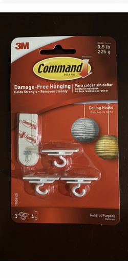 17008 -ES Ceiling Hooks, 3 -CT