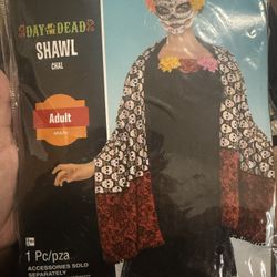 Chal/shawl Dia De Los Muertos 