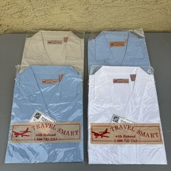 4 Deadstock Haband Travel Smart Shirts