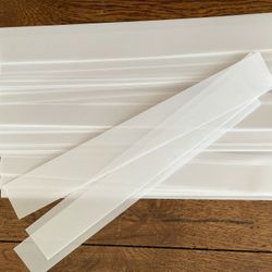 100 Thick Translucent Vellum Invitation bands. Smooth finish 167GSM 1.5’’ x 11’’