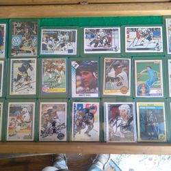 Autographed Cards 10 Each 3 For $25