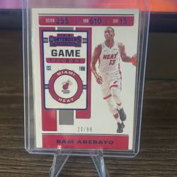 2019-20 Contenders Bam Adebayo Blue Refractor 20/99