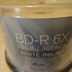 PleXdisc BD-R X6. Top Matted For Inkjet Diect Printing.