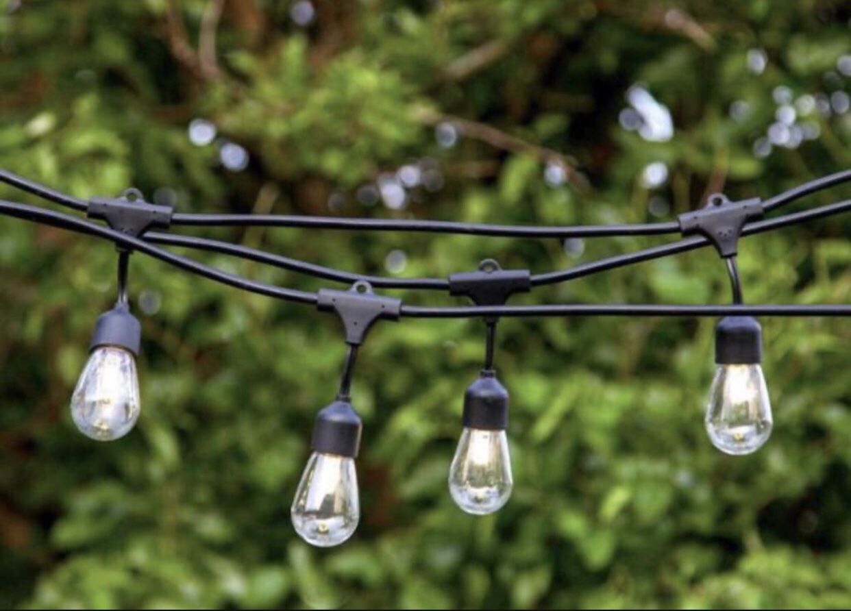 48FT LED Commercial LED Heavy Duty Shatterproof Waterproof Outdoor String Lights