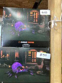 Celebrate Together Halloween Inflatable Spider Decor