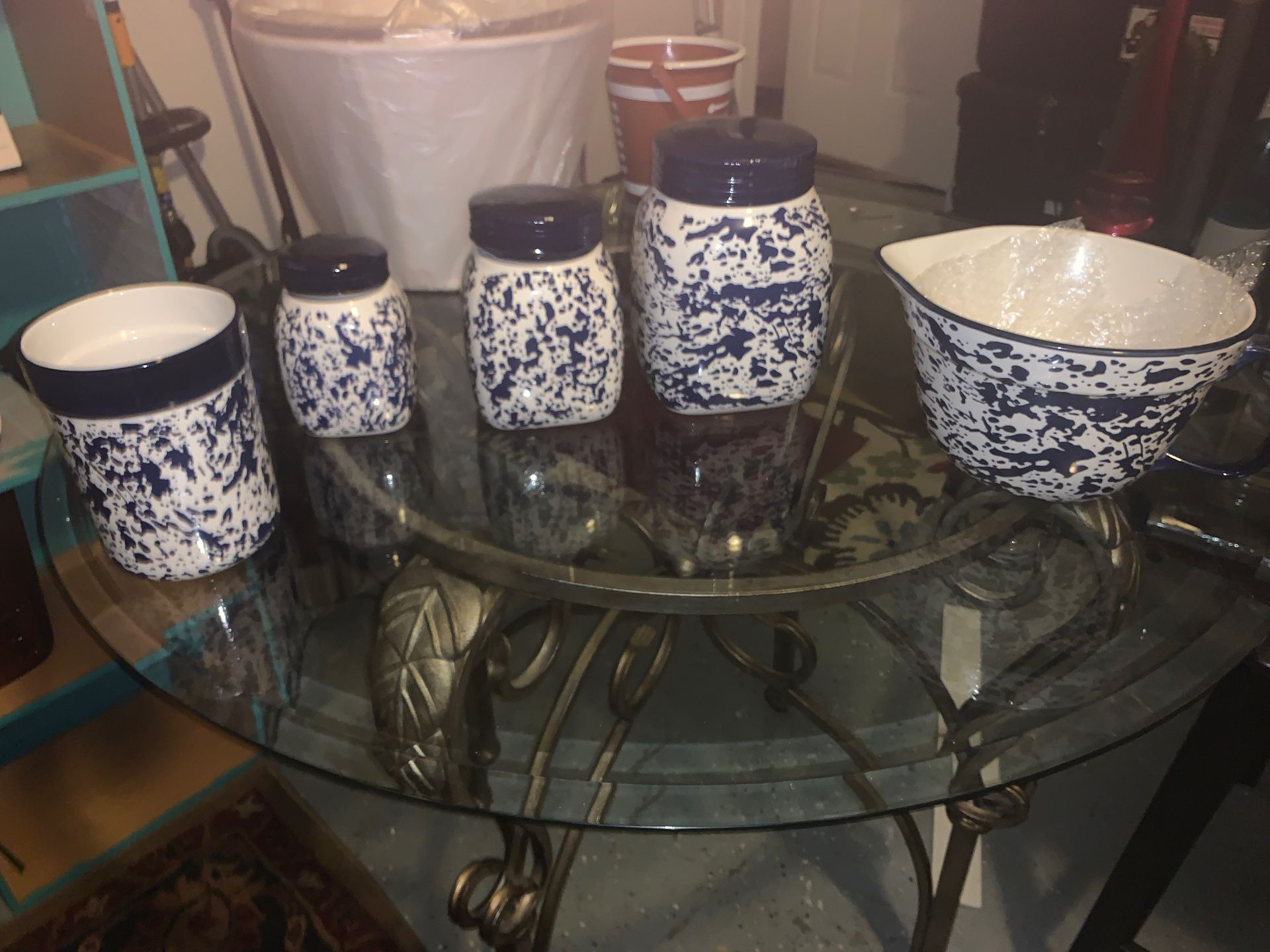 “Country Living “ Kitchen Ceramic Canisters