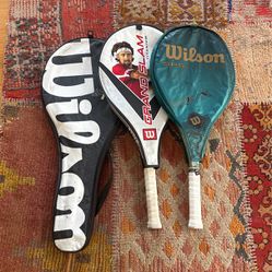 Three Wilson Tennis Rackets 