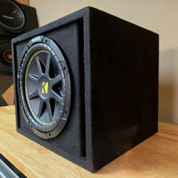 Kicker 12" subwoofer with vented Enclosure