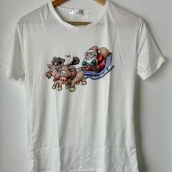 Santa Christmas Shirt, Medium 