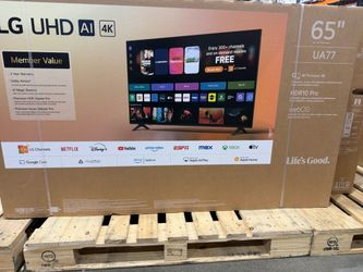65" screen led smart 4k ultra HDTV by LG thjnQ. 1 year warranty