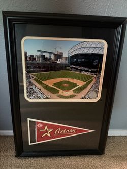 Houston Astros 2007 Minute Maid Park picture with pennant frame