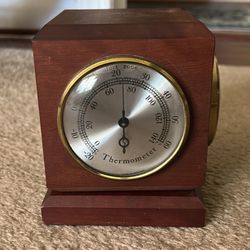 Vtg WN Rotating Cube Clock/Thermometer/Calendar/Converter 