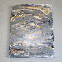 Handmade Abstract Pour Art