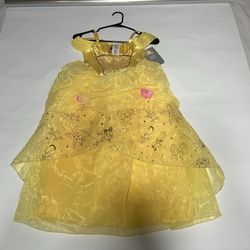 Disney Belle Princess Dress Size 7/8 NEW