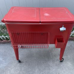 Red Outdoor Cooler