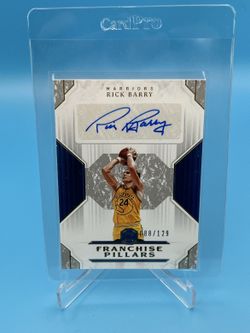 Rick Barry 2018-19 Panini Cornerstones Franchise Pillars Auto /129